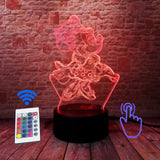 Mickey Mouse and Minnie Mouse Cartoon Figure 3D LED Night Light