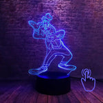 Mickey Mouse and Minnie Mouse Cartoon Figure 3D LED Night Light
