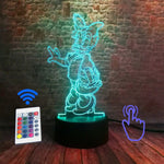 Mickey Mouse and Minnie Mouse Cartoon Figure 3D LED Night Light