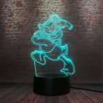 Mickey Mouse and Minnie Mouse Cartoon Figure 3D LED Night Light