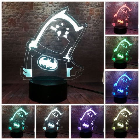 DC Batman Q Versions Model 3D LED Night Light