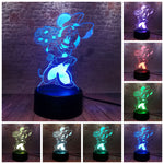 Luminous Flower Minnie Anime Figurines 3D LED Night Light