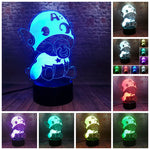 Avengers Baby Captain America Figure 3D LED Night Light