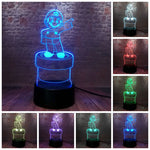 Fighting Super Mario Bross Anime Figure 3D LED Night Light