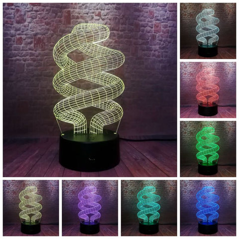 DNA Molecules Model 3D LED Night Light