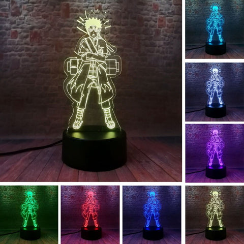 Naruto Anime Figma Model 3D LED Night Light