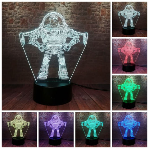 Buzz Cartoon Figma 3D LED Night Light