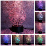 Luminous Spider Animal Figure Model 3D LED Night Light