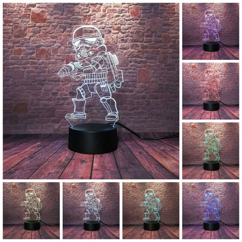 Star Wars Storm Troops Figure 3D LED Night Light