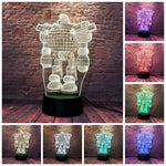 Armour Knight Model 3D LED Night Light