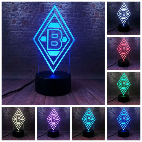 Letter B LOGO Model 3D LED Night Light