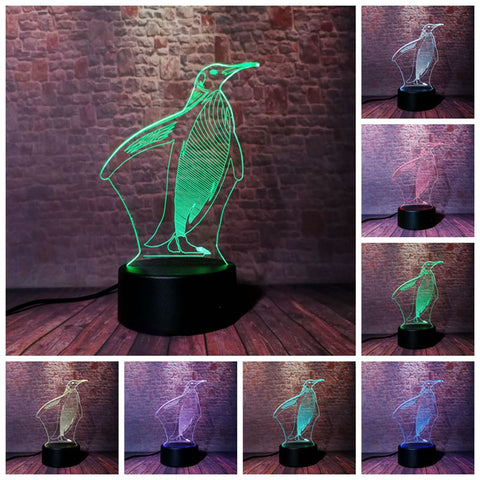 Birds Animal Figure 3D LED Night Light