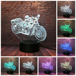 Luminous Motorcycle Model 3D LED Night Light