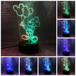 Mickey Mouse Anime Figure 3D LED Night Light