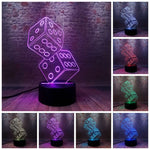 Flash Dice Model 3D LED Night Light