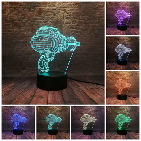 Luminous Electric Drill Model 3D LED Night Light