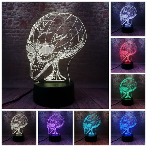 Alien Figure Model 3D LED Night Light