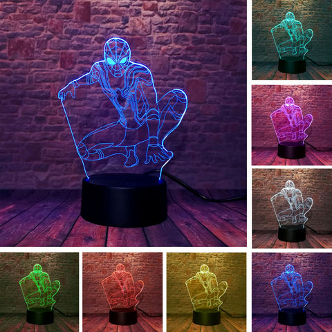The Amazing SpiderMan Figure 3D LED Night Light