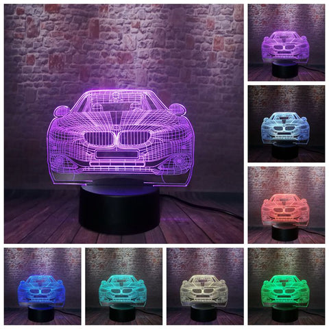 Flashing Car Model 3D LED Night Light