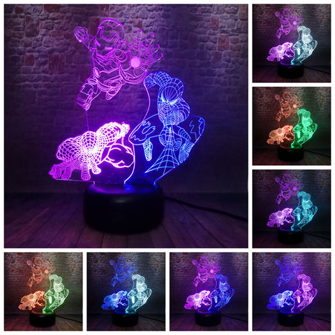 Siderman Figure 3D LED Night Light