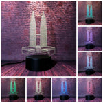 Luminous Petronas Twin Towers Model 3D LED Night Light