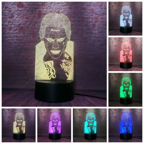 Joker Movie Figure 3D LED Night Light