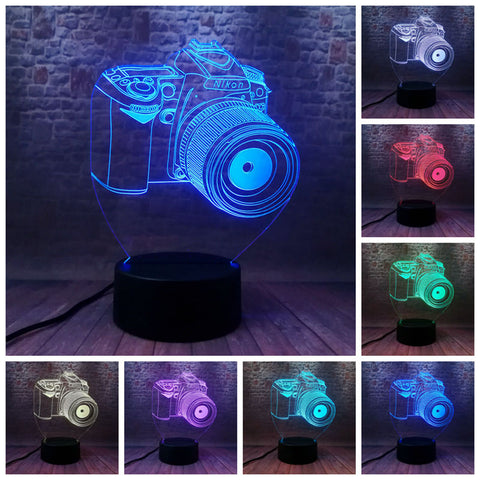 Nikon Camera Model 3D 3D LED Night Light